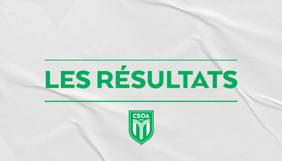 LES RÉSULTATS DU WEEKEND